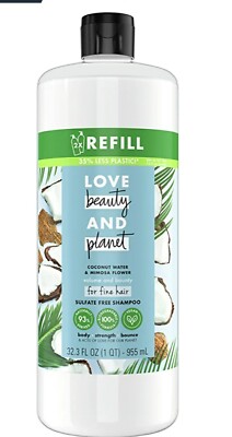 Love Beauty And Planet Sulfate Free Shampoo- CASE OF FOUR- 32 oz bottles!!