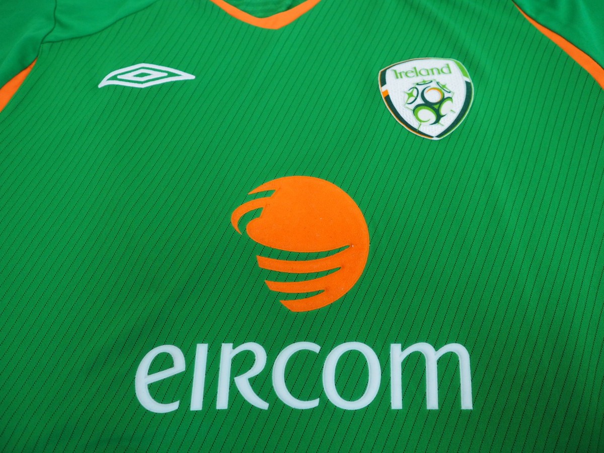 2007-2008-2009 Ireland FAI Jersey Shirt Home Green Umbro