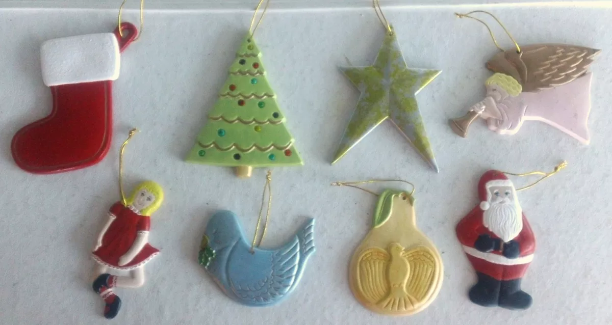 Ceramic 2024 christmas ornaments