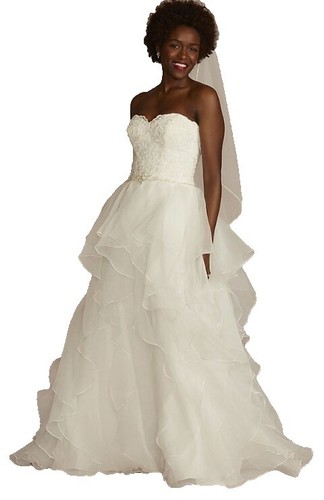 David's Bridal Illusion Bodice Lace Wedding Dress | eBay David's Bridal Illusion Bodice Lace Wedding Dress | eBay