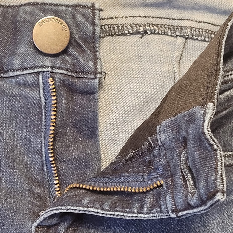 Democracy ABsolution Distressed Stretch Blue Jean… - image 5