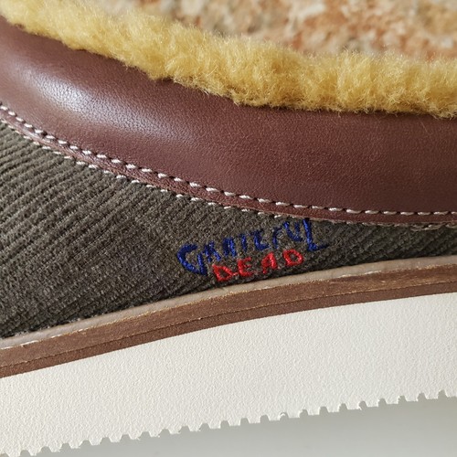 Sanuk x Grateful Dead Cozy Vibe Slippers Mens Sz 8 Tarmac Wool Blend Liner - Picture 14 of 15