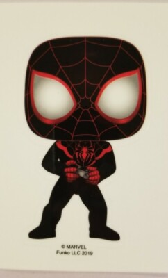 MILES MORALES GAMER GLOW IN THE DARK Funko Marvel Sticker Gamestop Exclusive 