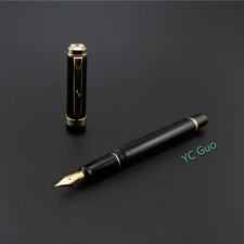 2017 Model Wing Sung 698 Piston Black Fountain Pen Fine Nib