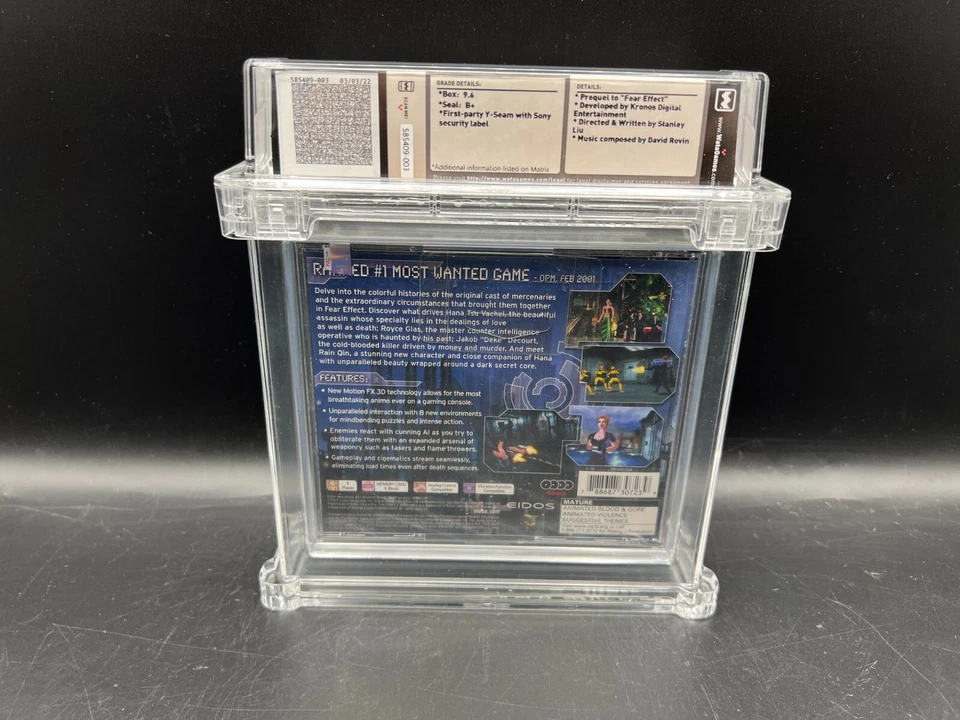 Fear Effect 2: Retro Helix Sony PS1 WATA 9.6 B+ FACTORY SEALED MINT RARE VGA - Image 2 of 4