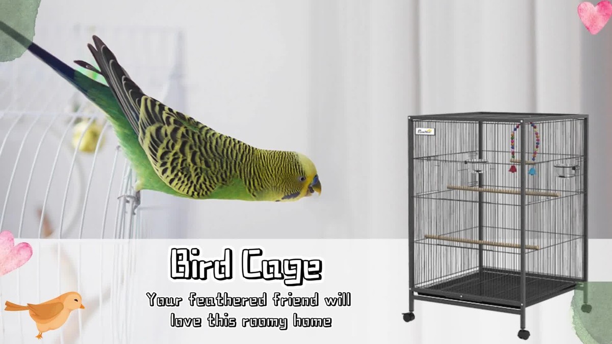 Budgie Cage Parrot Cage for Small Parrot, Budgie, Lovebird with