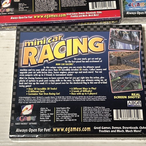 Vintage Y2K Family Friendly PC game lot Sealed New Space Arcade Shooter Racing - Picture 16 of 17