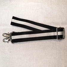 Stella & Dot NEW Purse Strap Replacement Crossbody Guitar Shoulder Black Gray