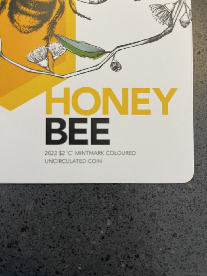 2022 Australian Honey Bee 'C' Mint Mark 2 Coin On RAM Card eBay