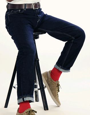 Jean Japonais Selvedge D'LOOP - Coupe Comfort Slim Délavé Indigo - Taille W35 L36, Fabriqué En Allemagne En Bio Coton