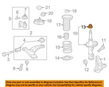 TOYOTA OEM 91-23 Avalon Front Suspension Struts Components-Top Nut 90177A0019