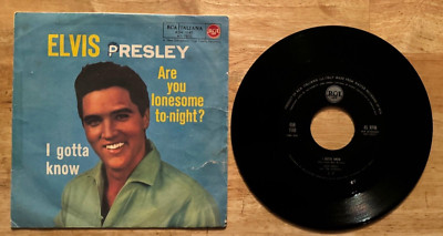45 ITALY SP ELVIS PRESLEY ARE YOU LONESOME TONIGHT? RCA 45N 1140 | eBay