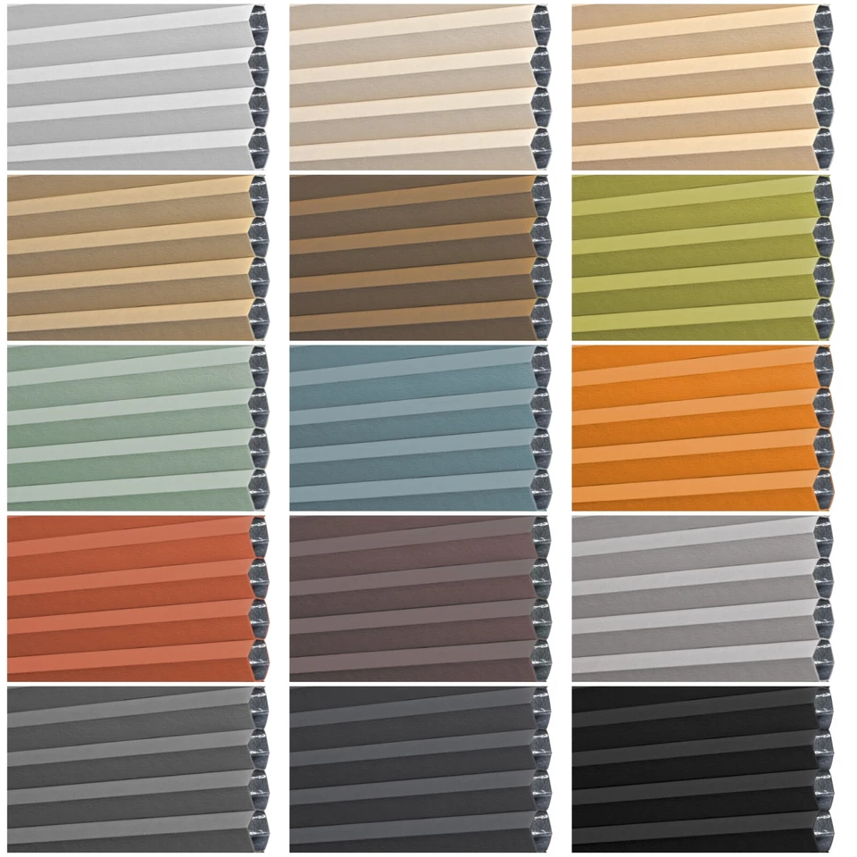 Wabenplissee nach maß Rollo Faltrollo Verdunkelung zum BOHREN für Fenster & Tür - Bild 4 von 4