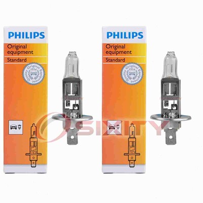 2 pc Philips Front Fog Light Bulbs for Peugeot 206 301 306 307 405 406 607 pi
