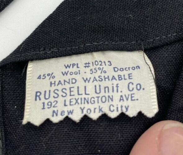 1940'S NECKTIE VINTAGE RUSSELL UNIFORM COMPANY FIREMA… Gem