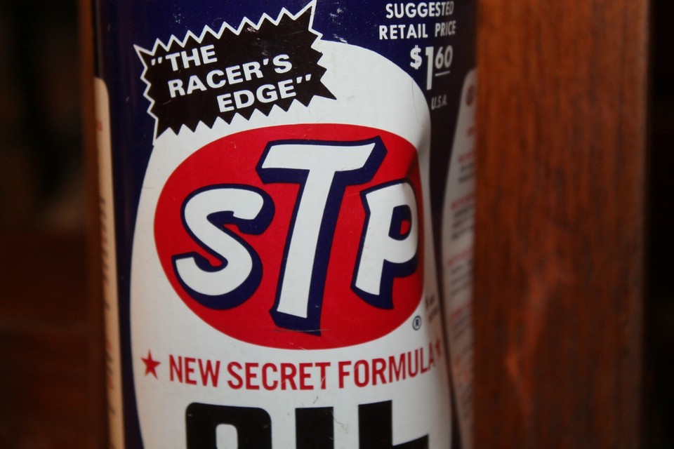 Vintage STP The Racer's Edge 1960's Oil Treatment Can Full 15 Oz ...