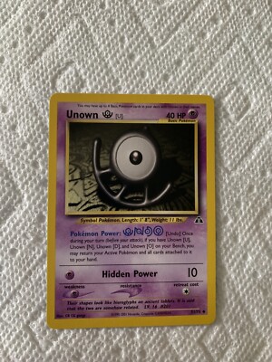 UNOWN U - Neo Discovery Set - 51/75 - Uncommon - Pokemon Card - Unlimited -  NM | eBay