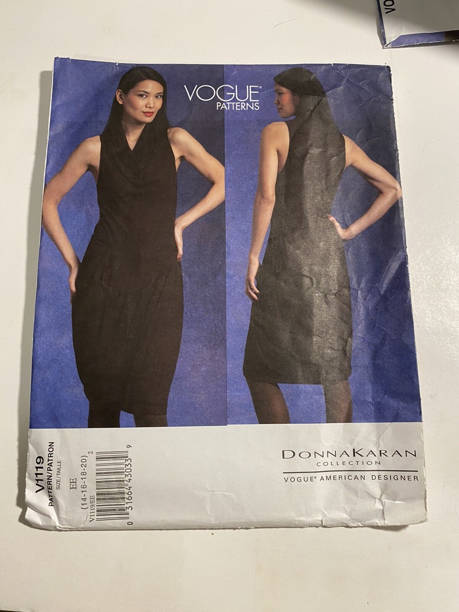 Vogue 2009 American Designer Donna Karan Dress Pattern V1119 Sizes 14-20 Uncut | eBay Vogue 2009 American Designer Donna Karan Dress Pattern V1119 Sizes 14-20 Uncut | eBay