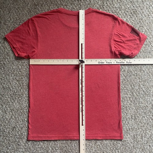 Mad Viking Beard Co T Shirt Mens Medium Red Short Sleeve Skull Lightweight RARE - Picture 3 of 10