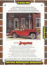 Metal Sign - 1949 Willys Jeepster- 10x14 Inches