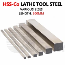 Lathe Tool Steel HSS-Co 5% Square Toolsteel Turning Tool Bit Blank 2*4mm-32*32mm