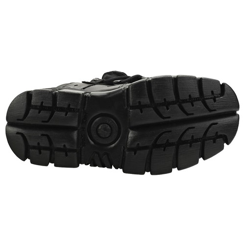 New Rock M106n-s52 Unisex Black Scarpe Platform - 43 EU - Foto 6 di 8