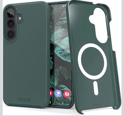 Crave Dual Guard Protection Samsung S26 FE Case Forest Green Shock Resistant
