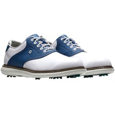 FootJoy FJ Traditions 57901 White/Navy/Gray Men Golf Shoes