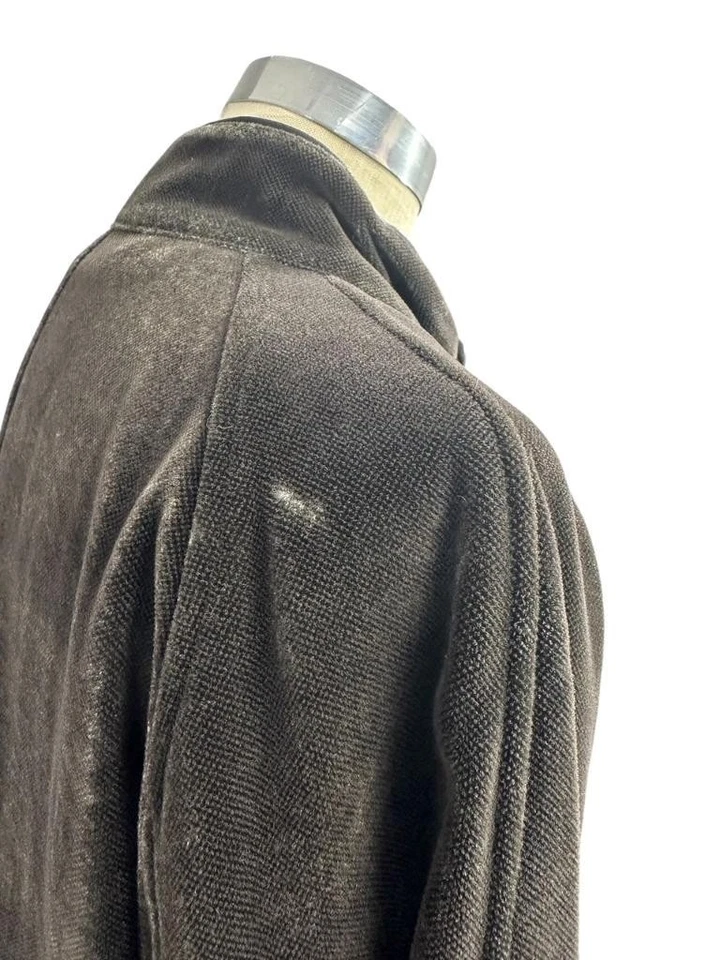 Giorgio Armani коричневый бархат кожаная отделка Мужская куртка размер 48 IT / 38 США - Изображение 4 из 4