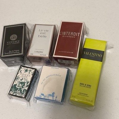 6pcs Mini 15 Ml/7.5mlThis image features a collection of designer fragrance mini