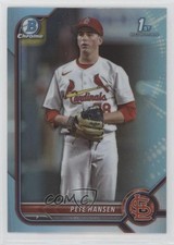2022 Bowman Draft Chrome Sky Blue Refractor Pete Hansen #BDC-128 15tx