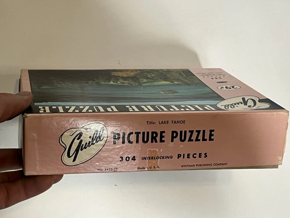 Rompecabezas con imagen vintage Whitman Guild, 304 piezas Lake Tahoe Foto 3 de 4