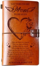 Memorial Gifts for Loss of Mom Letter to in Heaven Leather Journal,...