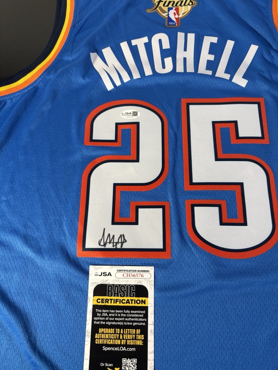 Ajay Mitchell Autographed OKC Thunder Finals Jersey Signed NBA