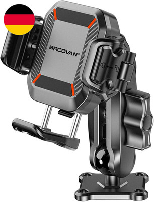 BRCOVAN Handyhalterung Mit Vibrationsdämpfer [1S Lock] Mit Quadratischer Alumini