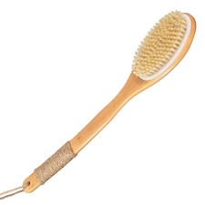 16.5 Inches Back Scrubber for Shower with Curved Long Handle,Wet Dry Brushing...