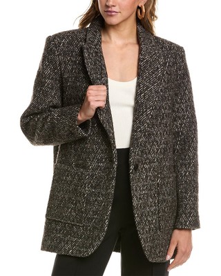 Ba&Sh Wool-Blend Coat Women's Brown 2/M