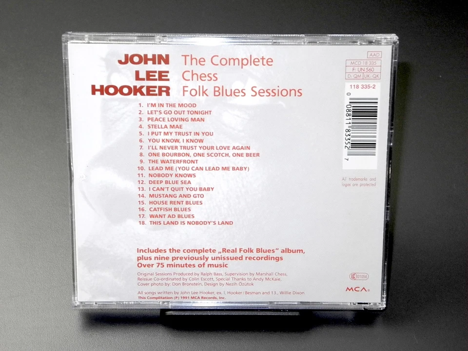 john lee hooker cd - the complete chess folk blues sessions, incl unreleased - Bild 2 von 2