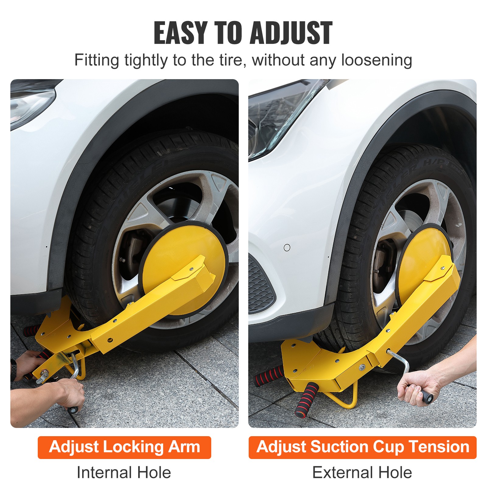 Uimoso Wheel Lock Clamp Boot Tire Lock Trailer Auto Car Truck Anti-Theft 1 Piece