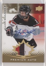 2021 Upper Deck Team Canada Juniors /199 Tier 1 Jillian Saulnier Patch Auto l5j