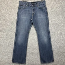 Calvin Klein Bootcut Jeans W34” L32” Mens Blue Zip Fly Pant Cotton Denim Used