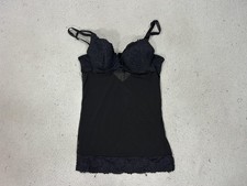 Rampage Intimates Chemise Womens Medium Black Lace Lingerie Slip Goth Feminine
