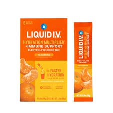 Liquid I.V Tangerine Hydration Multiplier Immune Support Drink Mix, 6 Ct