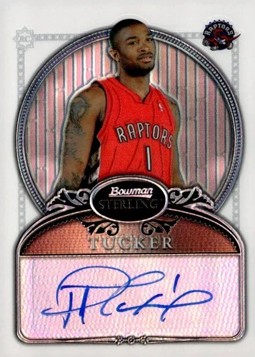 PJ TUCKER 2007 BOWMAN STERLING **REFRACTOR** RC ROOKIE AUTO  /199 !!🔥🔥RAPTORS