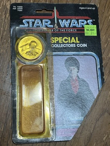 VINTAGE KENNER STAR WARS 1985 POTF IMPERIAL DIGNITARY CARD-BACK AND SEALED COIN