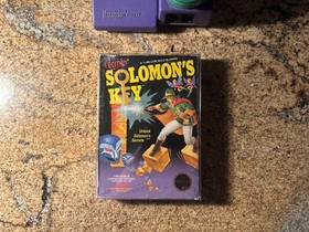 NES Nintendo Solomon's Key CIB sello redondo completo con p&oacute;ster manual probado Tecmo