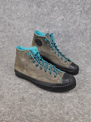 Converse Chuck 70 Bosey Hop Top Fleece gefüttert grau Leder Sneaker Herren UK 11,5