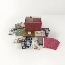 Scrapbook - Craft - Art and Card Marking Collection in Pink Storage Box       W9