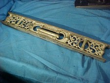 19thc DAVIS LEVEL + TOOL Co Ornate CAST IRON Patent No 8 LEVEL 18