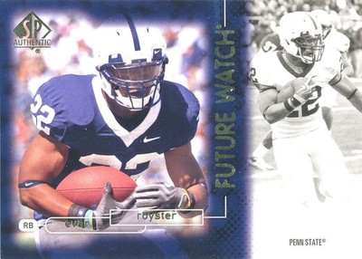 FUTURE-WATCH Evan Royster RC REDSKINS Penn State PSU NITTANY LIONS